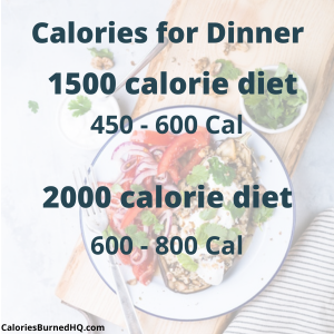 How many calories should I eat to lose weight - dinner