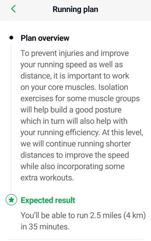 Joggo running plan level 7