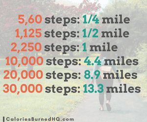 steps in a mile