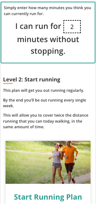 beginners running plan