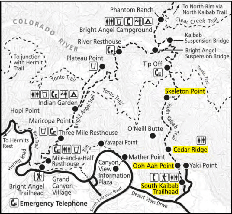 Calories burned hiking south kaibab trail