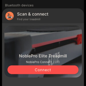 noblepro kinni app connect to treadmill