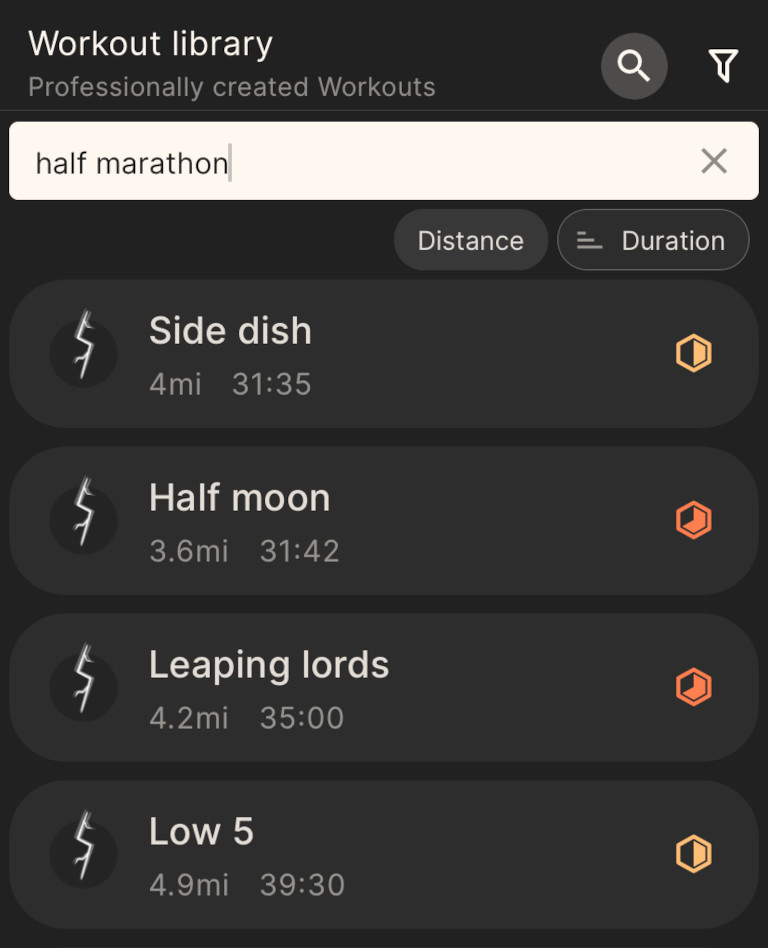 noblepro kinni app search for workouts